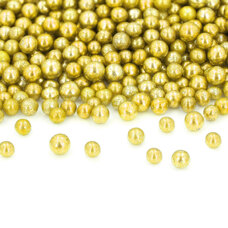 Sugar Pearls - Cake Masters Soft Sugar Pearls Gold 7 mm 60g