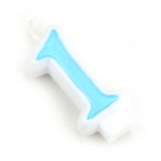 CakeMasters Birthday Blue Candle - 1