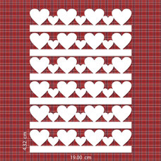 Edible Borders - Hearts No. 02