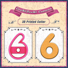 Cookie Cutters - Plastic Cutter - Six/Nine - 7cm