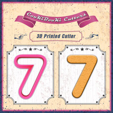 Cookie Cutters - Plastic Cutter - Seven - 7cm