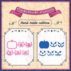 Cutter - Pumpkin with 5 Emotions