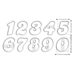 Cookie Cutters - Cutters Set - Digits #01