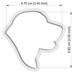 Cookie Cutter - Dog Head