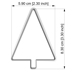 Cookie Cutter - Flat Christmas Tree No. 01