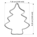 Cookie Cutters - Cookie Cutter - Flat Christmas Tree #02