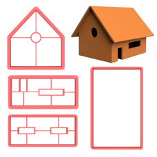 Cookie Cutters - Modular Cutters - Gingerbread House