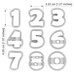 Cookie Cutters - Cutters - Numbers #03 Cookie Cutters - Cutters - Numbers #03