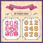 Cutters Set - Numbers 2 см