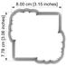 Cookie Cutters - Cutter - Flower Frame #02 Cookie Cutters - Cutter - Flower Frame #02