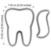 Cookie Cutters - Cutter - Tooth With Toothpaste