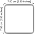 Cookie Cutters - Cutter - Square 7.5 cm