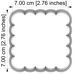 Cutter - Square 5-Waved 7 cm