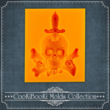 Modeling Molds - Silicone Mold - Skull with Sword