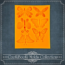 Silicone mold - Butterflies 6 kinds