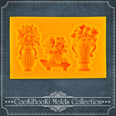 Silicone Mold - Vases with Flowers