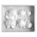 Silicone Mold - Sleeping Babies 3 cav.