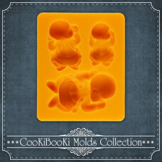 Silicone Mold - Sleeping Babies 3 cav.