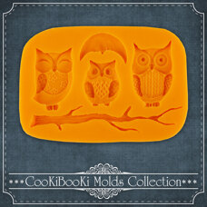 Silicone Mold - Owls on a Twig