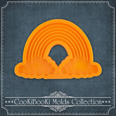 Modeling Molds - Silicone Mold - Clouds with a Rainbow