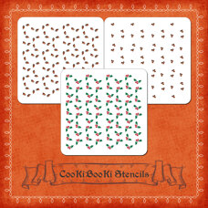 Silicone Stencils - Christmas Holly