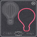 Cutter with Acrylic Stamp - Baloon