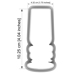 Cutter with Acrylic Stamp - Wedding Wine Glass