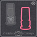Cutter with Acrylic Stamp - Wedding Wine Glass