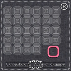 Cutter with Acrylic Stamps - Bulgarian Alphabet