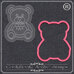 Cutter with Acrylic Stamp - Bear