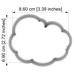 Cutter with Acrylic Stamp - Sleeping Baby On A Cloud