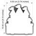 Cutter with Acrylic Stamp - Castle