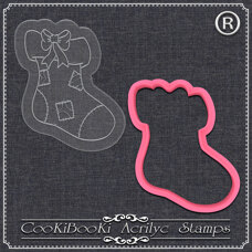 Cookie Cutters - Acrylic Stamp With Cutter - Christmas Sock