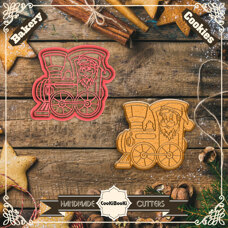 Cutter&Stamp - Santa in Train