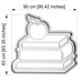 Cookie Cutters - Cutter&Stamp - Apple on Books #02
