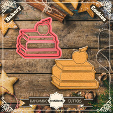 Cookie Cutters - Cutter&Stamp - Apple on Books #02