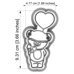 Cutter&Stamp - Bear with Heart Baloon