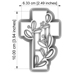 Cookie Cutters - Cutter&Stamp - Cross with Branches