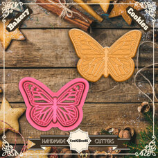 Cookie Cutters - Cutter & Stamp - Butterfly #02