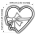 Cutter & Stamp - Heart With Bow