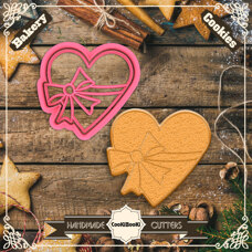 Cutter & Stamp - Heart With Bow