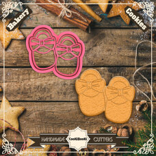 Cookie Cutters - Cutter & Stamp - Baby Slippers