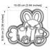 Cutter & Stamp - Easter Rabbit With Parrot