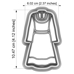 Cookie Cutters - Cutter & Stamp - Women Folk Costume