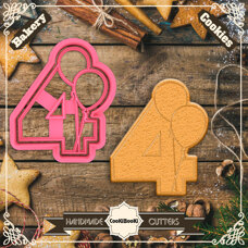 Cutter&Stamp - Four With Baloons