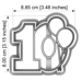 Cookie Cutters - Cutter&Stamp - Ten With Baloons