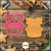 Cutter&Stamp - Easter Bucket Wit A Bow And Eggs