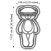 Cookie Cutters - Cutter&Stamp - Teddy Bear #02