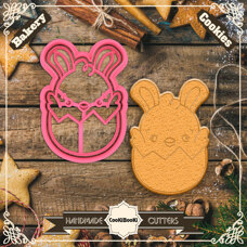 Cutter&Stamp - Easter Chick With Rabbit Ears