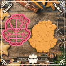 Cutter&Stamp - Easter Chick With Bow